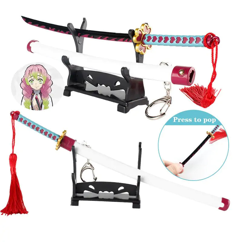 Demon Slayer Blade Keychain Sword Model