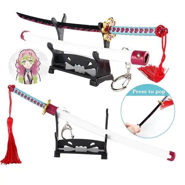 Demon Slayer Blade Keychain Sword Model